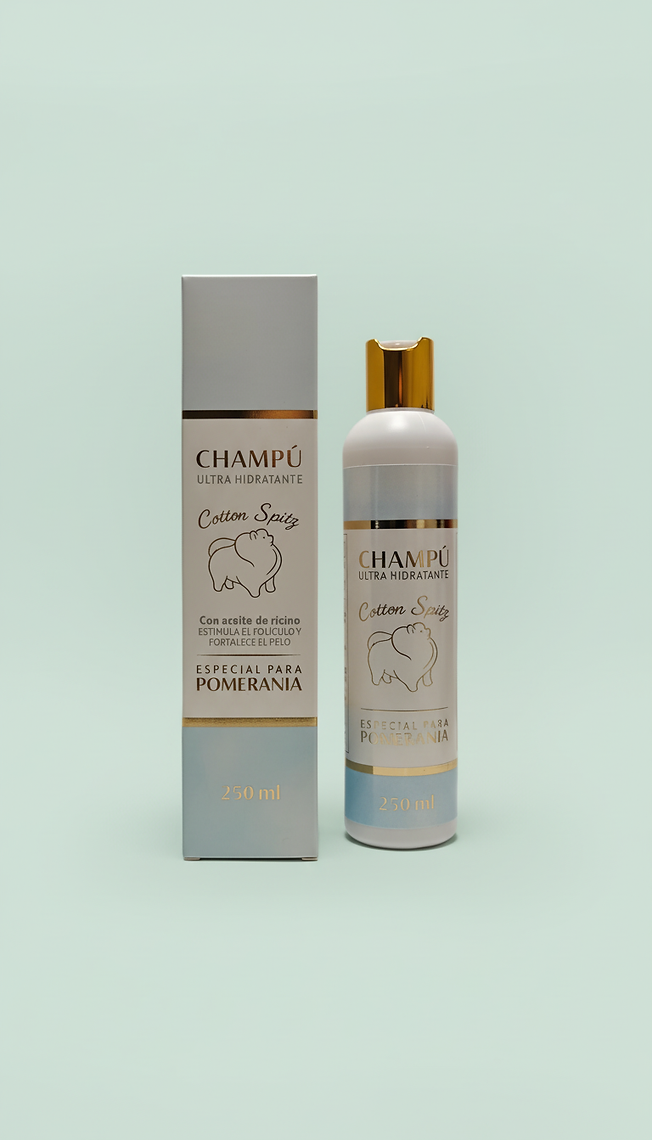 champu cotton spitz exclusivo para pomerania