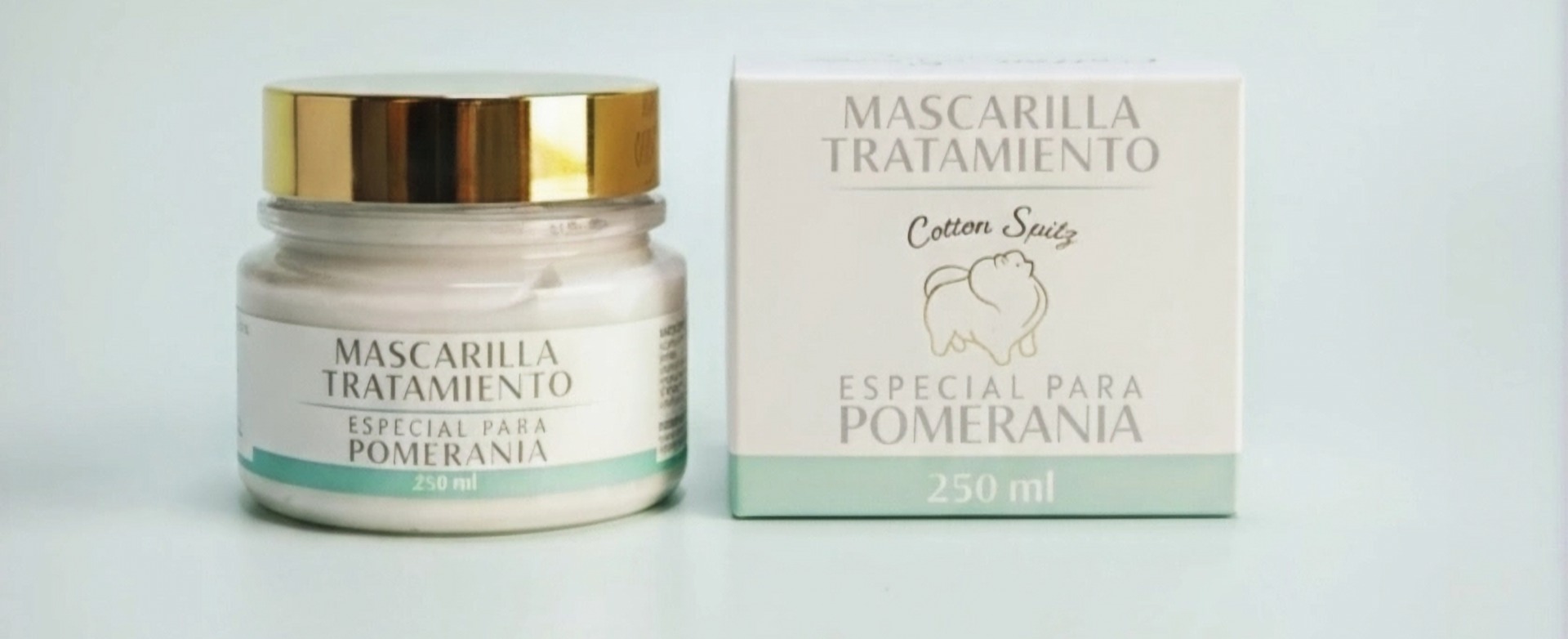 MASCARILLA TRATAMIENTO ESPECIAL POMERANIA 250 ML – APOYO COSMÉTICO EN RUTINAS DE ALOPECIA X / BSD (BLACK SKIN DISEASE), AYUDA A HIDRATAR Y REFORZAR EL MANTO – Cotton Spitz